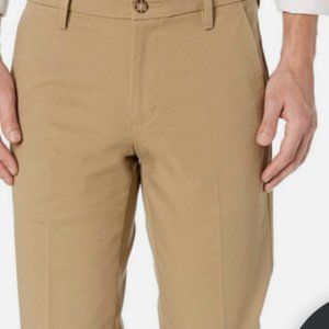 Dockers Mens 32x32 97% Cotton Slim Straight Tan Dress Pants